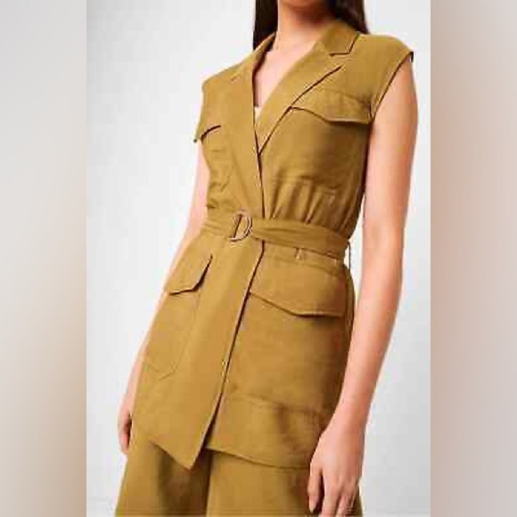 French Connection Tops - French Connection Brekhna Drape Belted Safari Jacket